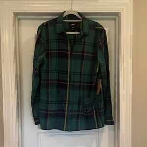 Vans Green and Purple Plaid Jacket